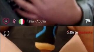 100%real Italian Busty showing off her tits watching me masturbate dirtyroulette