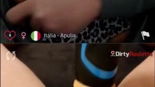100%real Italian Busty showing off her tits watching me masturbate dirtyroulette
