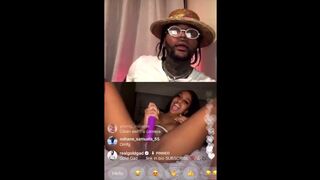 EBONY THOT MASTURBATES ON RAPPER GOLD GAD INSTAGRAM LIVE