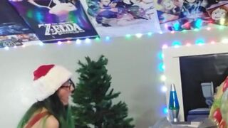 Santa's Slutty Elf Decorates the Tree