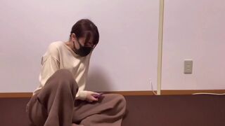 Japanese Youtuber's Sex Leak - Nipple Teasing, Blow Job, and Creampie Ride on Cute Guy After First Filming
