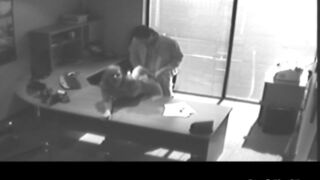 Horny Boss fucked her secretary inside his office caught by CCTV footage.