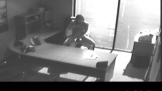 Horny Boss fucked her secretary inside his office caught by CCTV footage.
