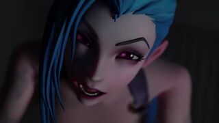 Jinx being a crazy bitch lately (with sound) 3d animation hentai anime game ASMR voice arcane lol