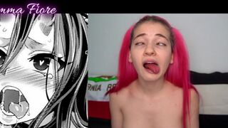 Horny Teen making Hentai faces - Emma Fiore