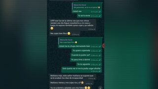 CONVERSATION WITH MY FRIEND'S MOTHER THROUGH WHATSAPP MORE VIDEO COGIENDOMELA PART 2