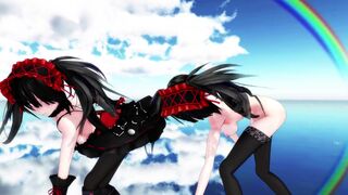 [MMD] Kurumi - Kiss Me 愛してる [R-18]