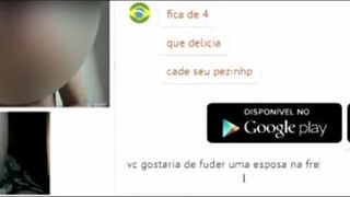 slut wife bbw bitch, seeks different men every day on the internet to masturbate, she just enjoys after seeing a big dick man on webcam, real amateur brazilian.
