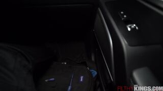 Hot Asian Hooker Gets Fucked in the Back of the Car