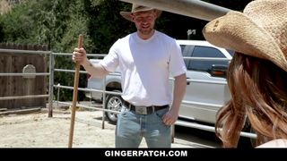 Sexy Ginger Dicked down by Cowboy
