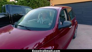 Skinny Teen Sucks Cock gets Ass Fucked to Pass Driving Test