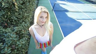 Exxxtra Small - Tiny Teen Blond gets Fucked by Huge Cock