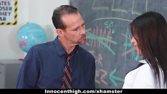 Innocent High - Hot School Girls Have 3some With Teacher