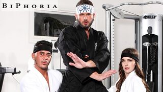 BiPhoria - Karate Master Trains Students In Cobra Bi