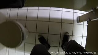 Couple has sex in public bathroom