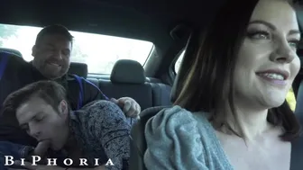 BiPhoria - Hot Uber Driver Joins Horny Gay Couple In Backseat