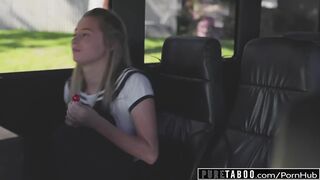 Pervert Busdriver Clones Schoolgirls into VR Group Sex Acts