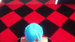 Blue Hair Girl - Anime Hentai - (Uncensored)
