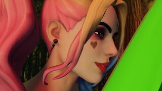 Fortnite Harley Quinn kisses a huge dick