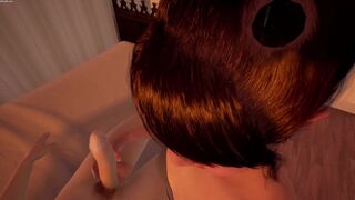 3D Hentai Virtual Reality Handjob by a Cute Asian Teen Anime