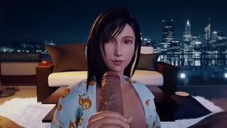 Tifa Hot Blowjob On A Cold Night - Final Fantasy - [3D-SFM]