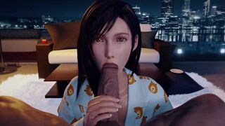 Tifa Hot Blowjob On A Cold Night - Final Fantasy - [3D-SFM]