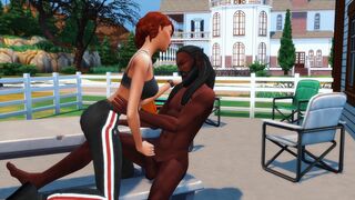 Mega Sims- Cheating wife gangbanged by BBC infront of husband (Sims 4)