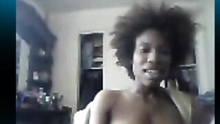 Nice Black Girl Stripping on Cam