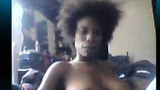Nice Black Girl Stripping on Cam