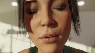 tomb raider: I fucked Lara Croft in my office - Huge Cum inside Her! - Couldn't HOLD A MINUTE ????