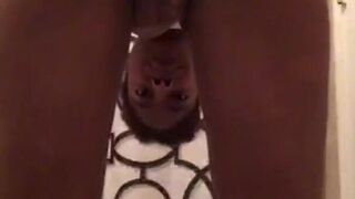Hot little girl dancing in her panties and showing her pussy on the periscope