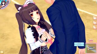 【エロゲーコイカツ！】ネコぱら ショコラ 3DCG巨乳アニメ動画[Hentai Game Koikatsu! NEKOPARA Chocola(Anime 3DCG Video)]