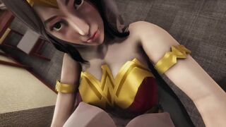 Hot Futa Wonder Woman fuck you | Female Taker POV
