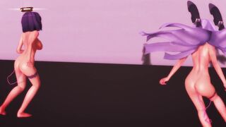 [MMD] Tatsuta and Murakumo - Sexy dance! [R-18]