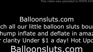 Lola Fucks Her Tight Pussy While On Dolphin Balloon