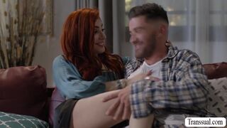 Shemale redhead butt fucked by boyfried