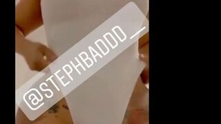 Instagram Thot @stephbaddd    Twerking Her Big Booty