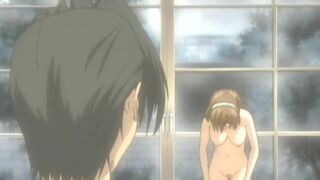 Teen anime babe bounces on hard cock