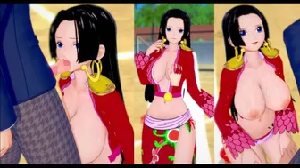 【エロゲーコイカツ！】ワンピース(ONE PIECE) ボア・ハンコック3DCG巨乳アニメ動画[Hentai Game Koikatsu! ONE PIECE Boa Hancock(Anime 3D