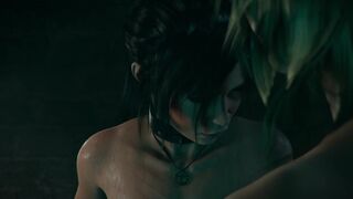 Lara Croft preggo tied up Monster FUTA fuck - first time anal plug creampie - bdsm special~ ????