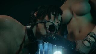 Lara Croft preggo tied up Monster FUTA fuck - first time anal plug creampie - bdsm special~ ????