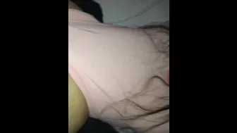 Freaky young white bitch takes cumshot and more