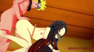 Demon Slayer Naruto - Naruto Big Dick Having Sex with Nezuko and cum in her sexy pussy 2/2