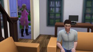 Sims 4: Horny Milf Lisa Fucks Her Hung Married Neighbor