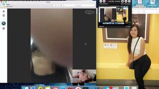 Thai asian girl dick flash Skype webcam Maleewan Ruamphon