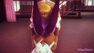 Boku No Hero Hentai 3D - Rumi Usagiyama Cunnilingus fucked with creampie in her pussy - Manga anime Cartoon Japanese Porn