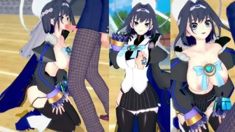 【エロゲーコイカツ！】VTuber オーロ・クロニー3DCG巨乳アニメ動画(バーチャルYoutuber)[Hentai Game Koikatsu! Ouro Kronii(Anime 3DCG