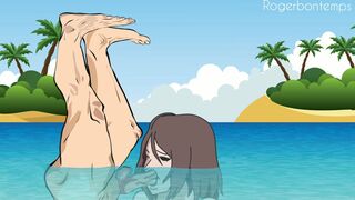 Hentai beach sex cartoon