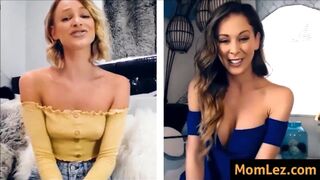 Mom and Daughter masturbate on Skype