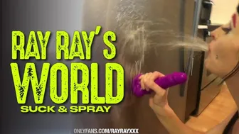 Ray Ray XXX Gags On Dildo 
